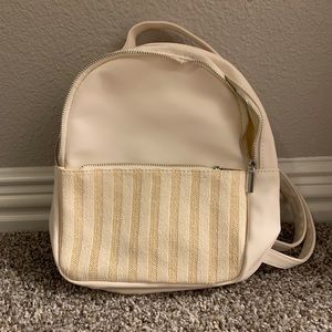 Mini cream backpack!